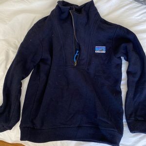 Patagonia Mens Wool Pull Over - Medium (blue)